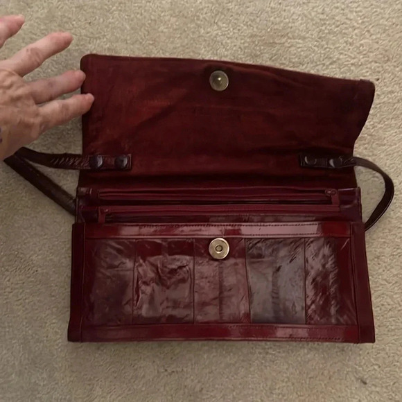 Eel skin bag from the 80s - Picture 5 of 8